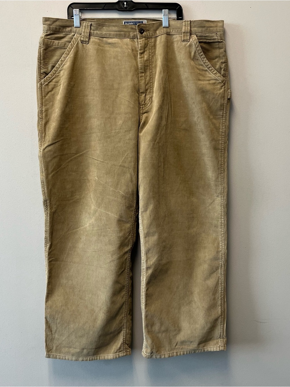 Y2K Old Navy Men's Beige Corduroy Pants Size 42x30